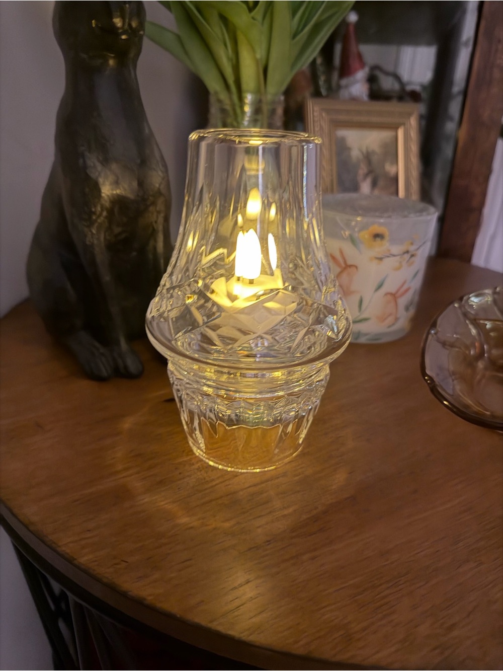 Waterford Crystal Clear Cut-Glass Fairy Lamp